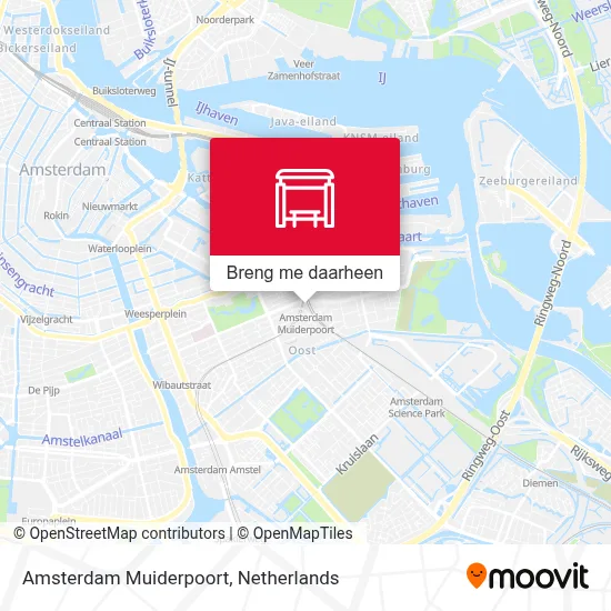 Amsterdam Muiderpoort kaart