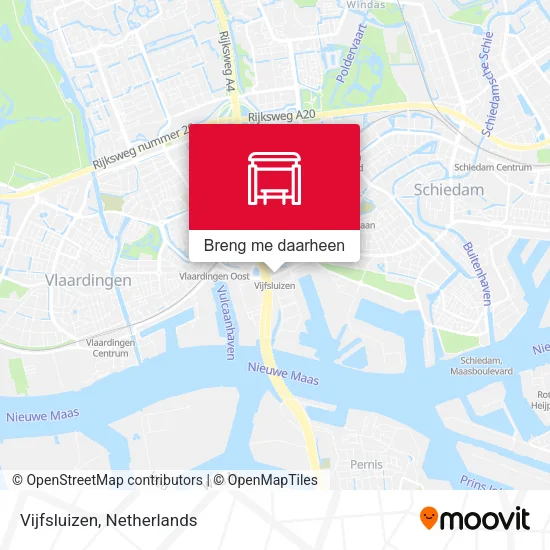 Vijfsluizen kaart