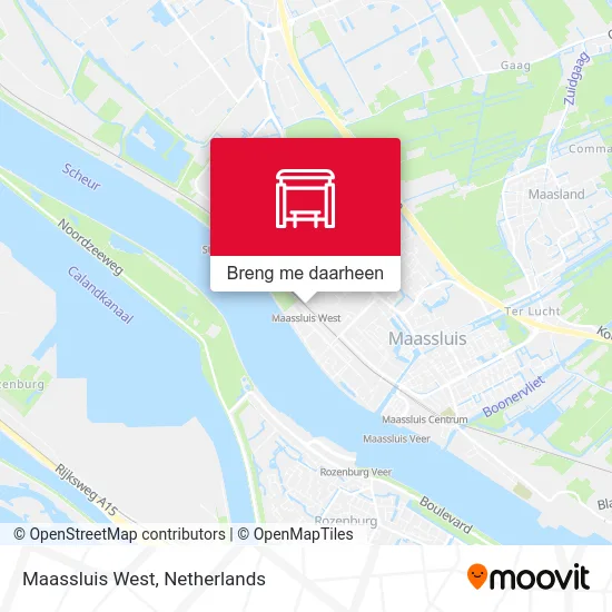 Maassluis West kaart