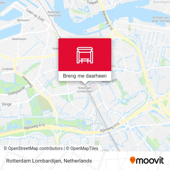 Rotterdam Lombardijen kaart