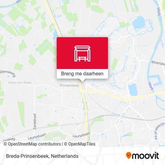 Breda-Prinsenbeek kaart