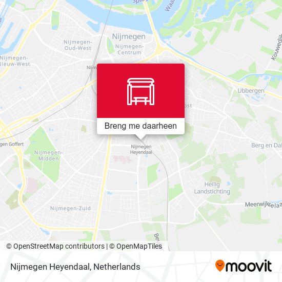 Nijmegen Heyendaal kaart