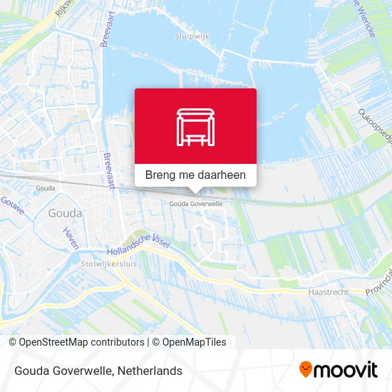 Gouda Goverwelle kaart