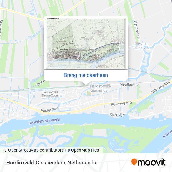 Hardinxveld-Giessendam kaart