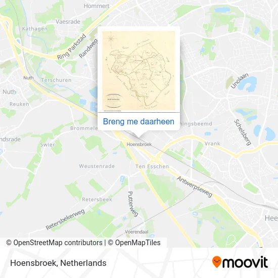 Hoensbroek kaart