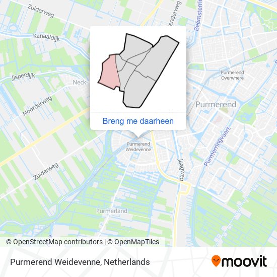 Purmerend Weidevenne kaart