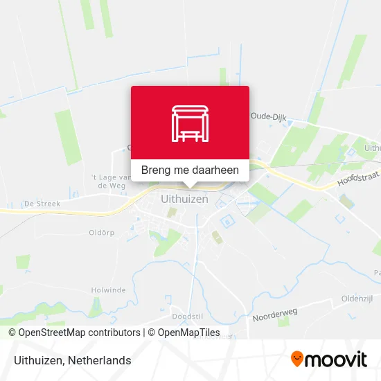 Uithuizen kaart