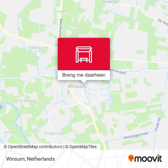 Winsum kaart