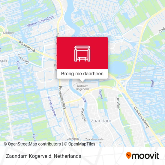 Zaandam Kogerveld kaart