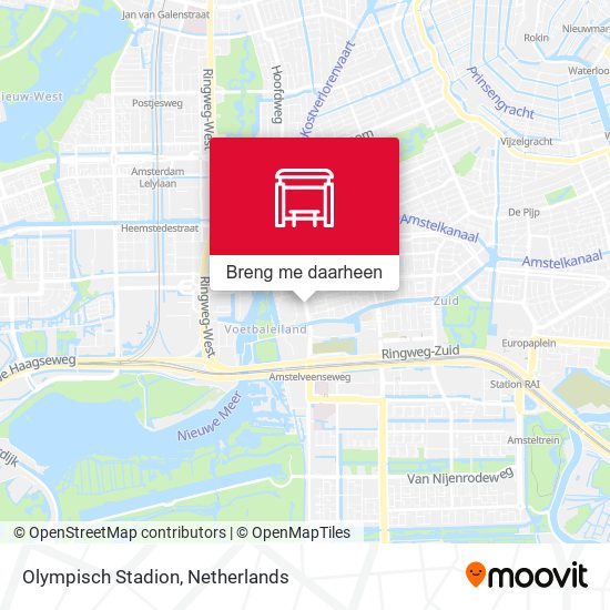 Olympisch Stadion kaart