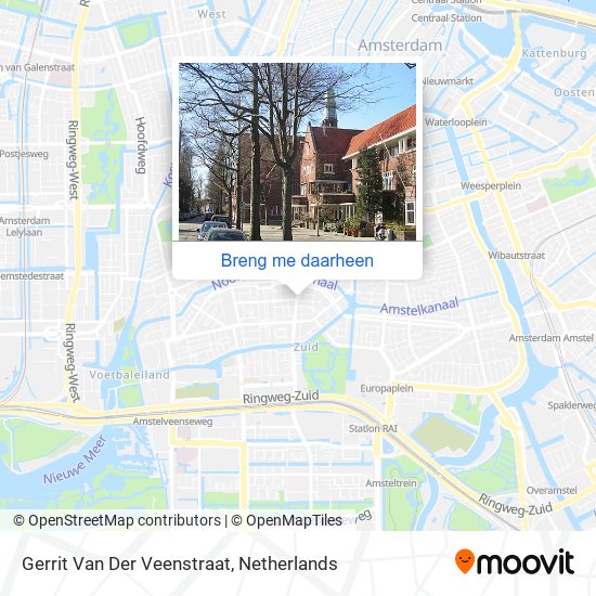 Gerrit Van Der Veenstraat kaart