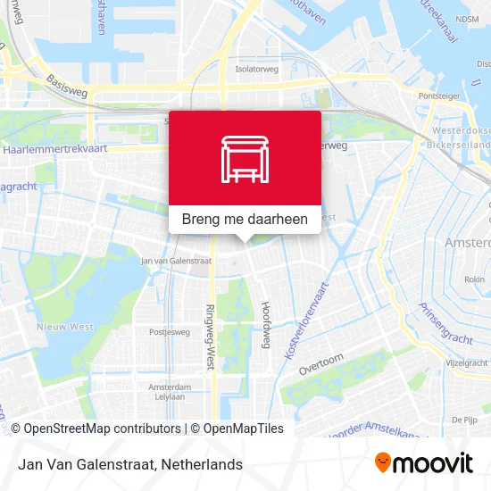 Jan Van Galenstraat kaart