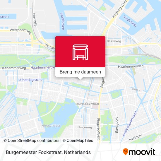 Burgemeester Fockstraat kaart