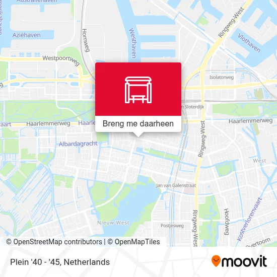 Plein '40 - '45 kaart