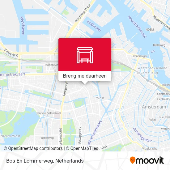 Bos En Lommerweg kaart