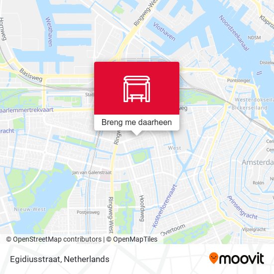 Egidiusstraat kaart