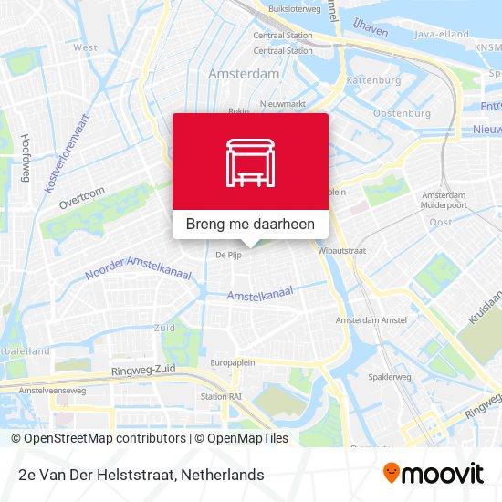 2e Van Der Helststraat kaart