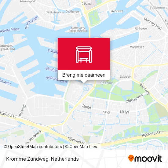 Kromme Zandweg kaart