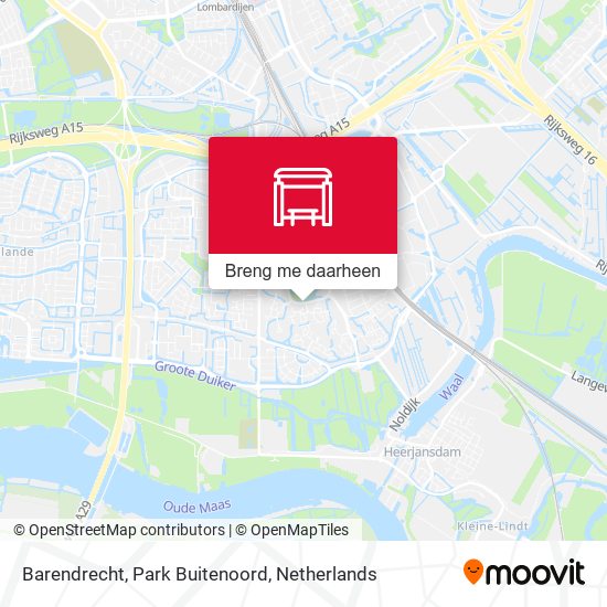 Barendrecht, Park Buitenoord kaart