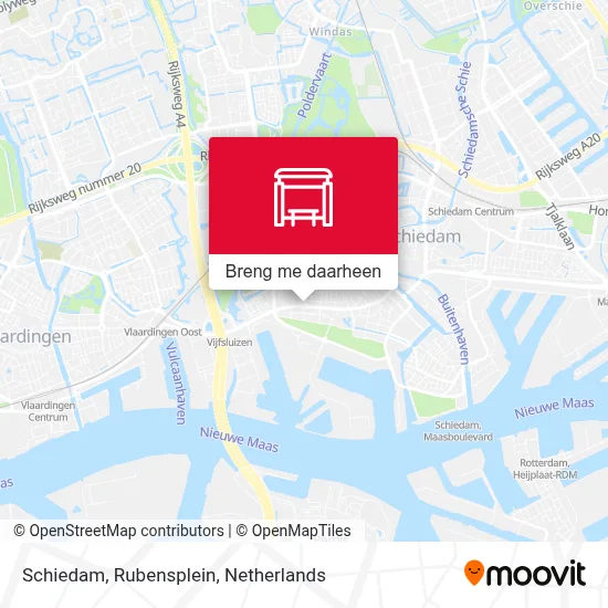 Schiedam, Rubensplein kaart