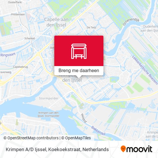 Krimpen A / D Ijssel, Koekoekstraat kaart