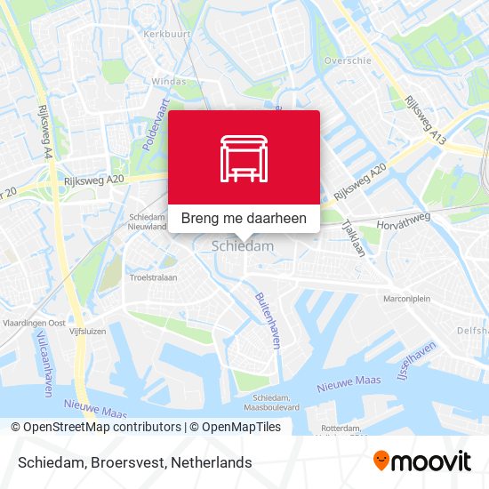 Schiedam, Broersvest kaart