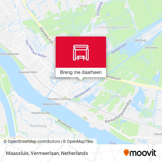 Maassluis, Vermeerlaan kaart