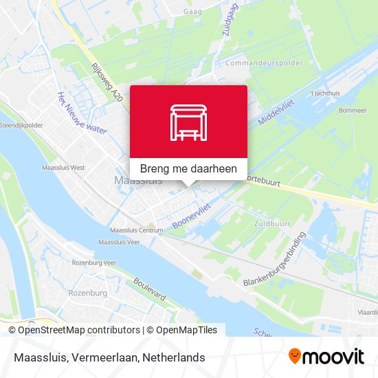 Maassluis, Vermeerlaan kaart
