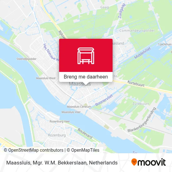 Maassluis, Mgr. W.M. Bekkerslaan kaart