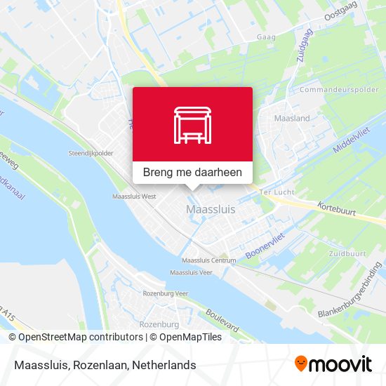 Maassluis, Rozenlaan kaart