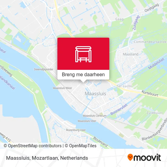 Maassluis, Mozartlaan kaart