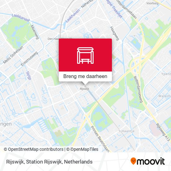 Rijswijk, Station Rijswijk kaart