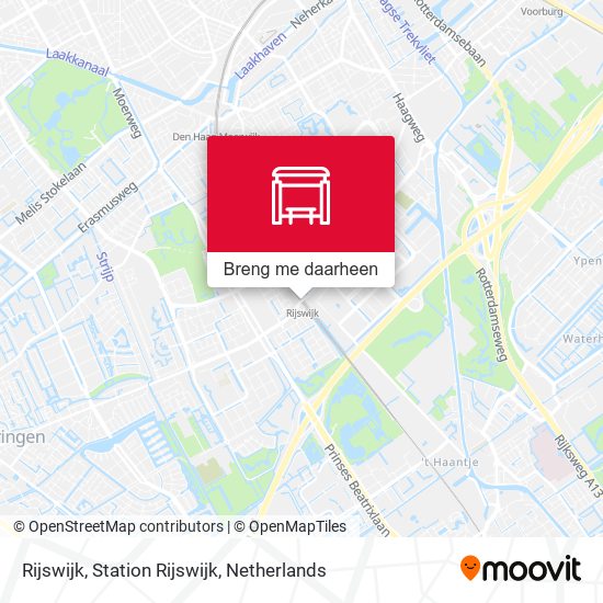 Rijswijk, Station Rijswijk kaart