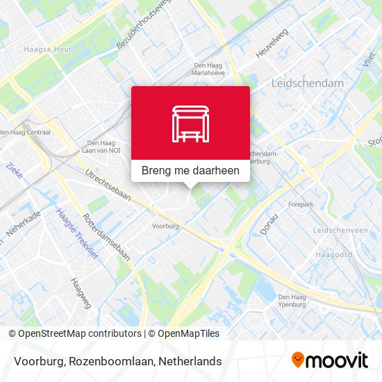 Voorburg, Rozenboomlaan kaart