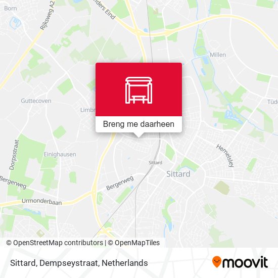 Sittard, Dempseystraat kaart