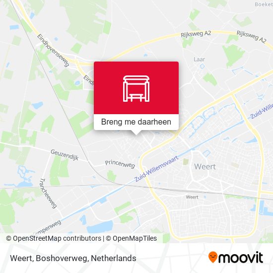 Weert, Boshoverweg kaart