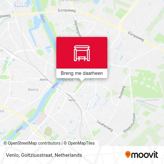 Venlo, Goltziusstraat kaart
