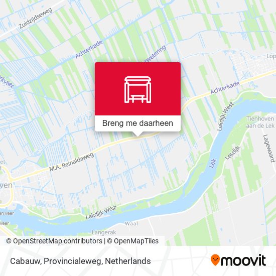 Cabauw, Provincialeweg kaart