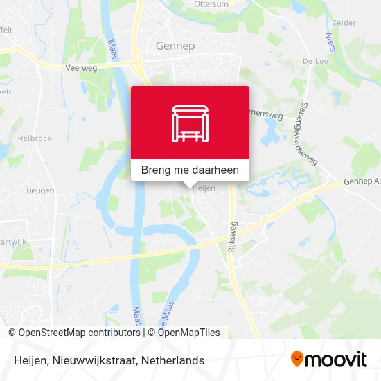 Heijen, Nieuwwijkstraat kaart