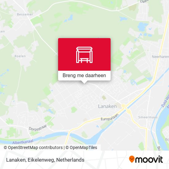 Lanaken, Eikelenweg kaart