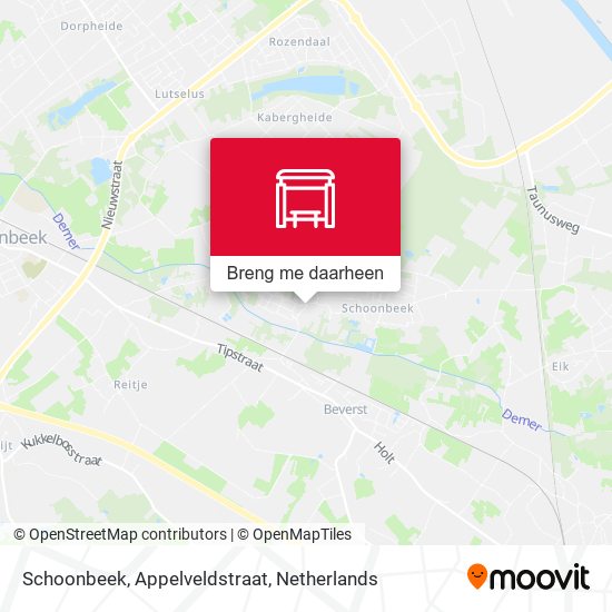 Schoonbeek, Appelveldstraat kaart