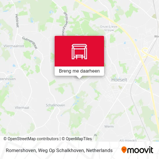 Romershoven, Weg Op Schalkhoven kaart