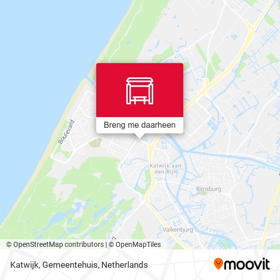 Katwijk, Gemeentehuis kaart