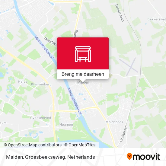 Malden, Groesbeekseweg kaart