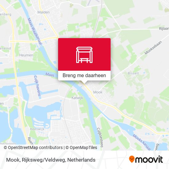 Mook, Rijksweg/Veldweg kaart