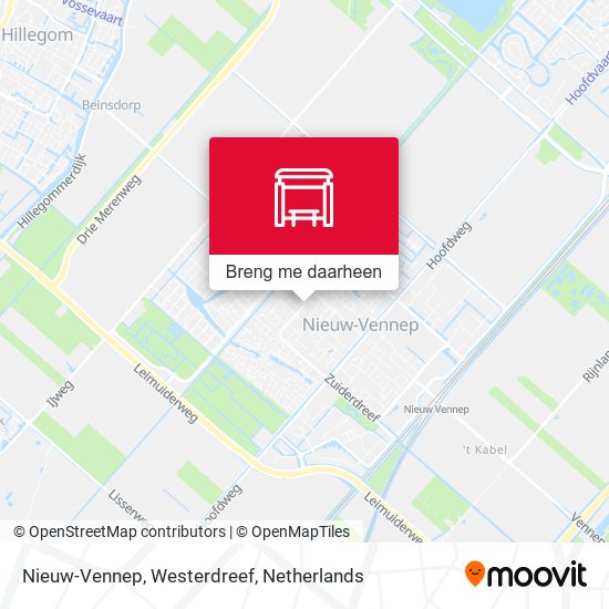 Nieuw-Vennep, Westerdreef kaart