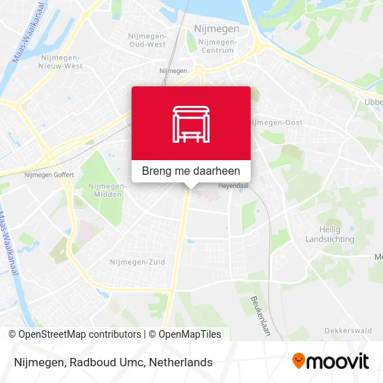 Nijmegen, Radboud Umc kaart