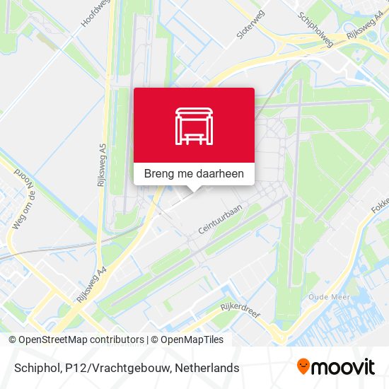 Schiphol, P12/Vrachtgebouw kaart