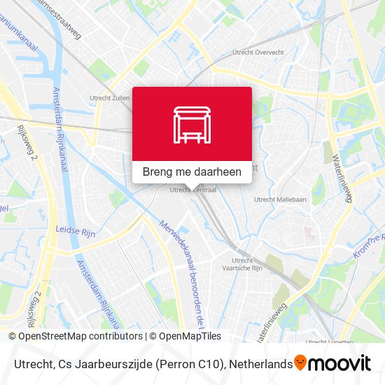 Utrecht, Cs Jaarbeurszijde (Perron C10) kaart