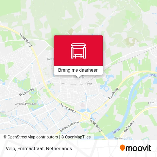 Velp, Emmastraat kaart